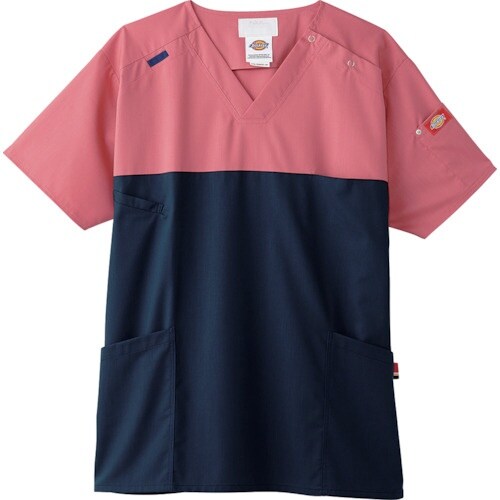 FOLK スクラブ ピンク×シールズ SS