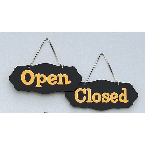 光 サインプレート Open−Closed シャイ