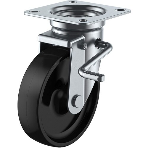 ユーエイ プレート式 自在 キャスター フェノール