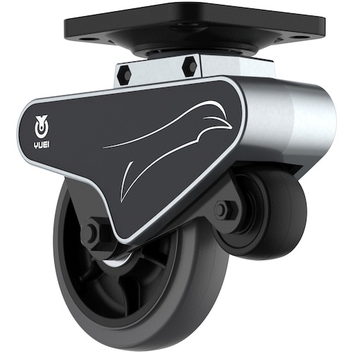 ユーエイ プレート式 自在 段差乗り越えキャスター