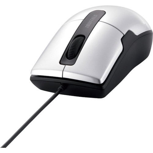 BUFFALO 有線BlueLEDマウス 静音/3