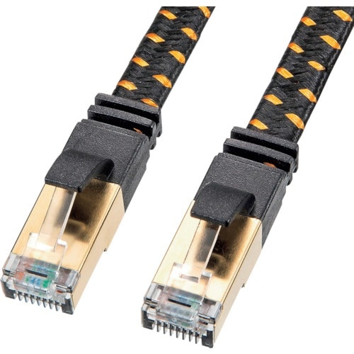 SANWA カテゴリ8メッシュフラットLANケーブ