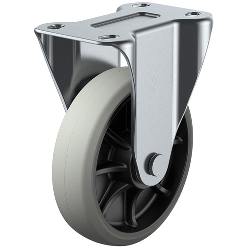 ユーエイ プレート式 固定 キャスター ウレタン