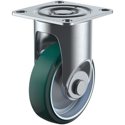 ユーエイ プレート式 固定 キャスター ウレタン