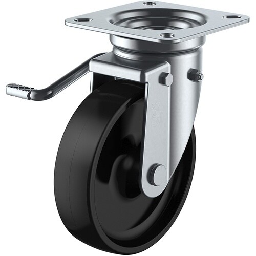 ユーエイ プレート式 自在 キャスター フェノール