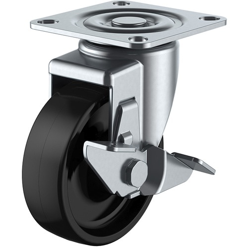 ユーエイ プレート式 自在 キャスター フェノール