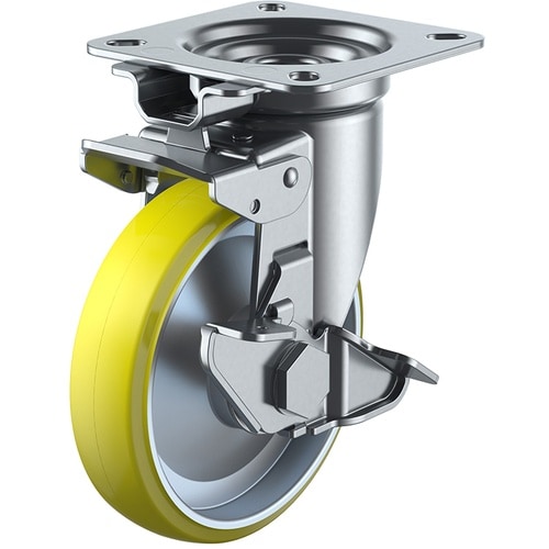 ユーエイ プレート式 自在 キャスター 帯電防止ウ