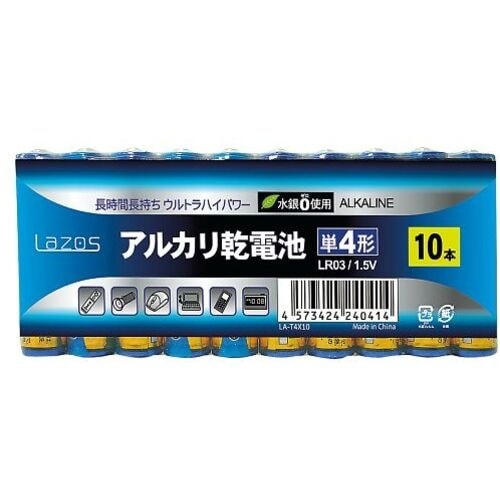 AS アルカリ乾電池 LA−T4X10 10本