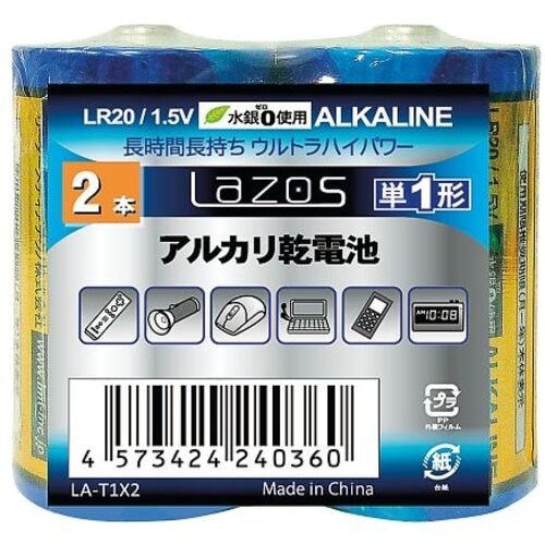 AS アルカリ乾電池B−LA−T1X2 12本