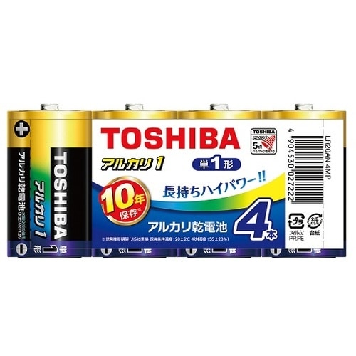 AS アルカリ乾電池 単一LR20AN 4MP