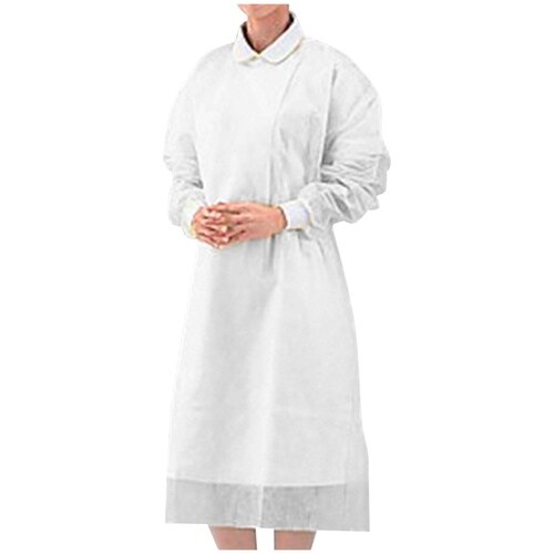 AS アイソレーションガウン(袖付)白 50枚