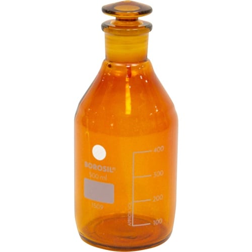 AS 1509024 500ml栓付褐色試薬瓶