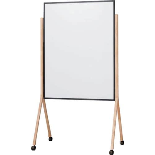 馬印 木製脚両面ホーローホワイトボード