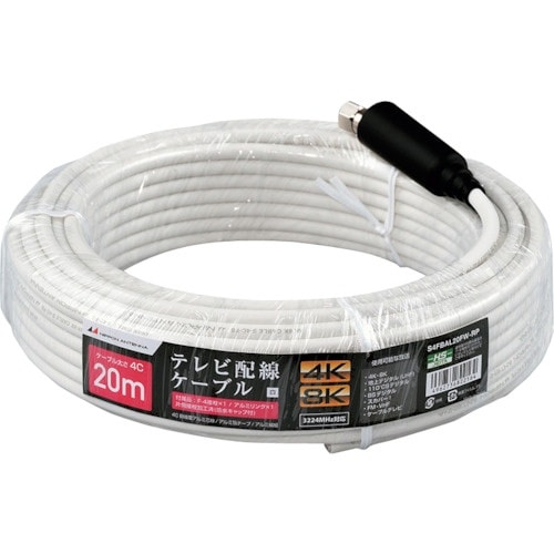 日本アンテナ テレビ配線ケーブル S4C 片側接栓