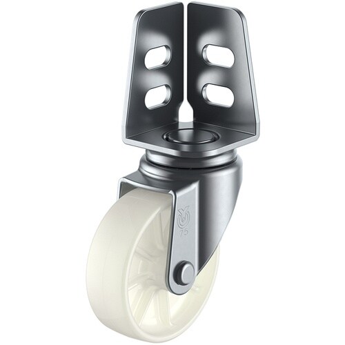 ユーエイ アングル 自在 キャスター ナイロン 車