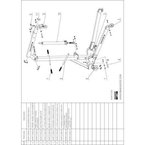 BAHCO BH6FC1000用レッグピン