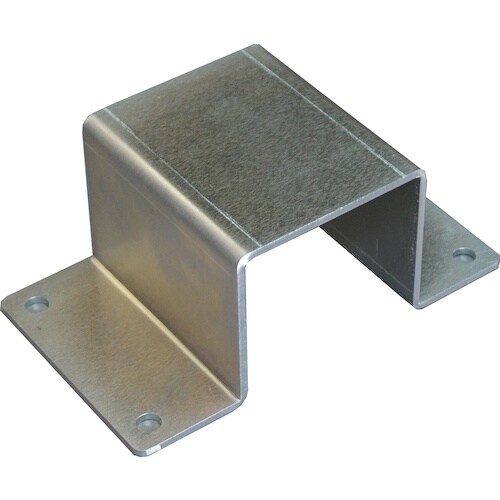 日平 75角パイプ取付用ハット型ブラケット