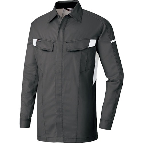 アイトス ニュームービンカット 長袖シャツ チャコ