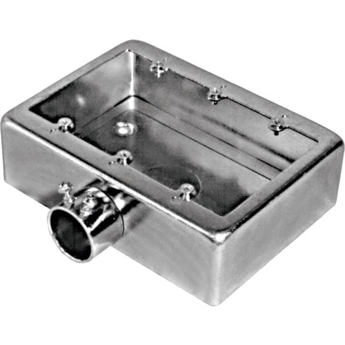 外山電気 ねじ無角型3個用一方出 鋼板