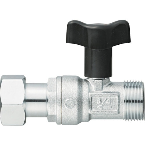 SANEI ナット付逆止付ボールバルブ