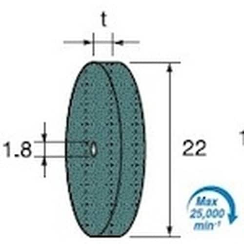 アルゴファイル グリーン砥石ホイール GC#120