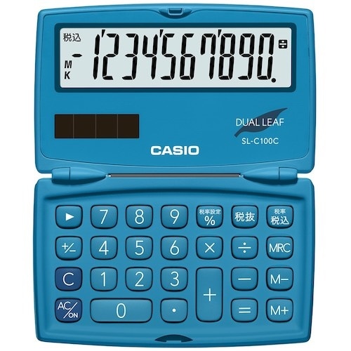 カシオ カシオ折りたたみ手帳型カラフル電卓 レイク