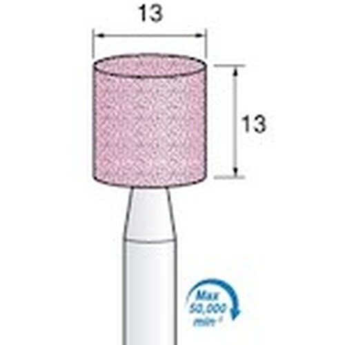 アルゴファイル 軸付ピンク砥石#60 Φ13X13