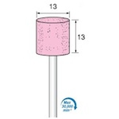 アルゴファイル 軸付ピンク砥石#100 Φ13X1