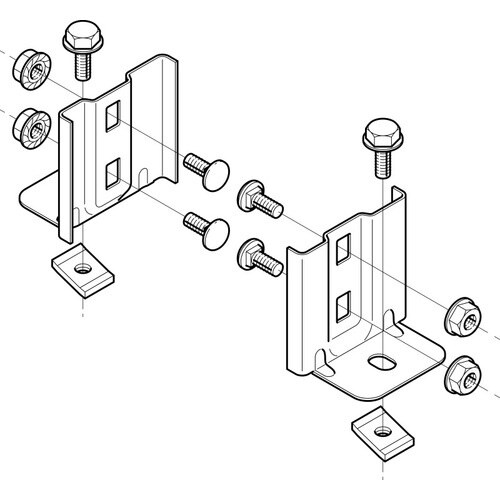 NEGUROSU 盤取付金具 左右組