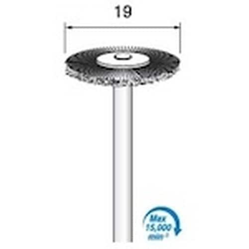 アルゴファイル スチールブラシ Φ19平型 Φ3.