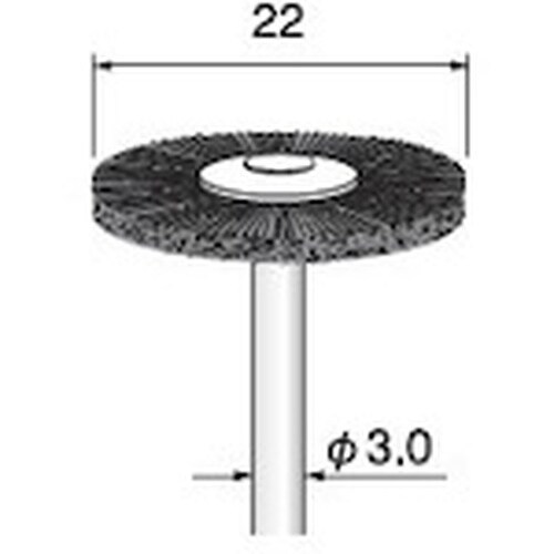 アルゴファイル ダイヤ砥粒入ナイロンブラシ平型#6