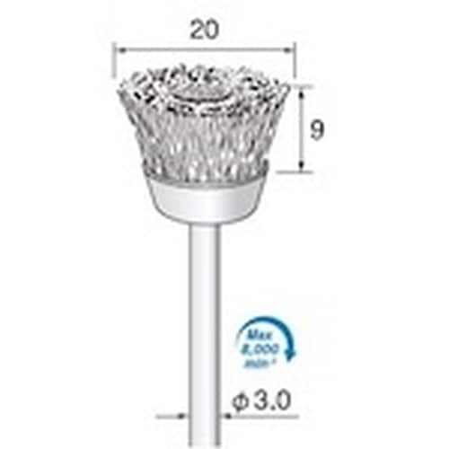 アルゴファイル スチールブラシカップ型 Φ20X9