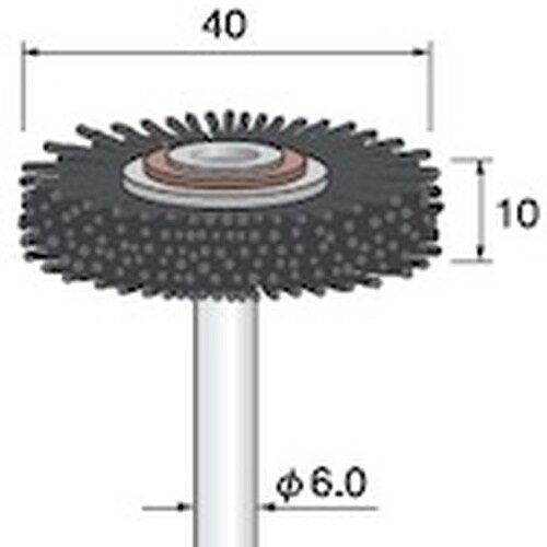 アルゴファイル C砥粒入ナイロンブラシ#120平型
