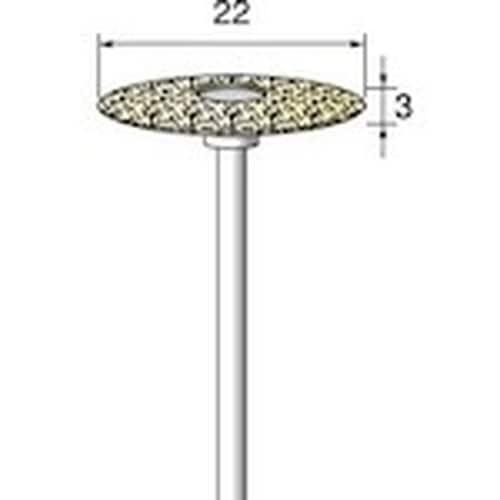 アルゴファイル 軸付フェルトバフ Φ22X3 Φ2
