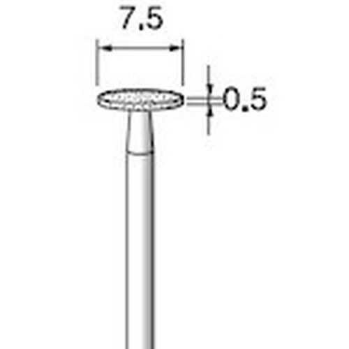 アルゴファイル 電着ダイヤモンドバー#140 Φ7