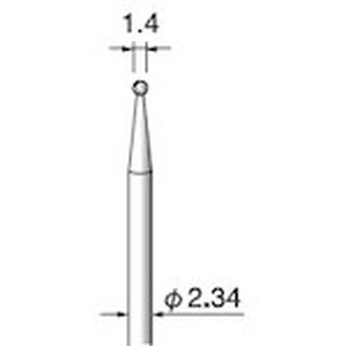 アルゴファイル 電着ダイヤモンドバー#140 Φ1