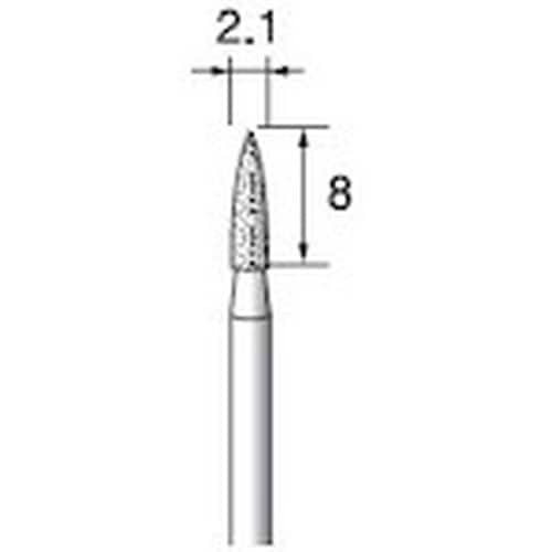 アルゴファイル 電着ダイヤモンドバー#140 Φ2