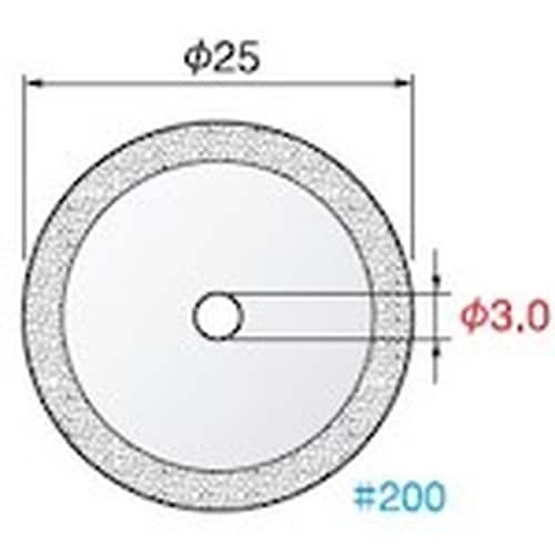 アルゴファイル ダイヤモンドディスク中心穴M3タイ