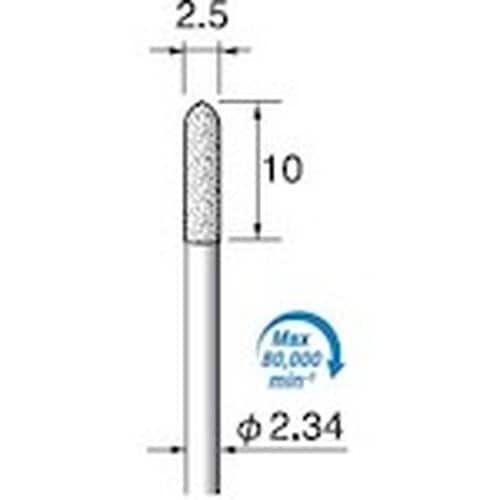 アルゴファイル 電着ダイヤモンドバー#140 Φ2