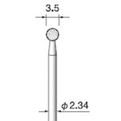 アルゴファイル 電着ダイヤモンドバー#140 Φ3