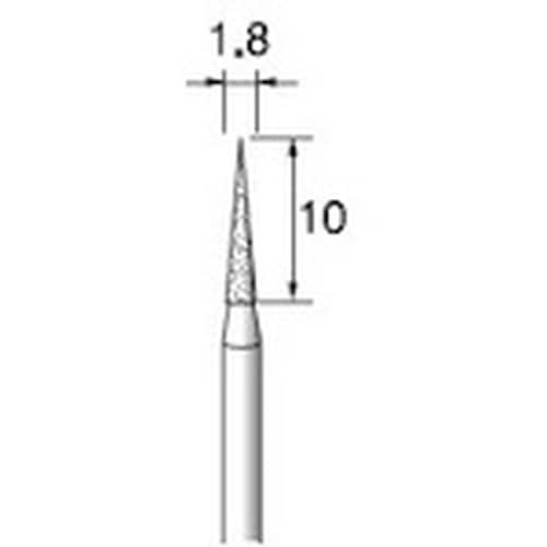 アルゴファイル 電着ダイヤモンドバー#140 Φ1