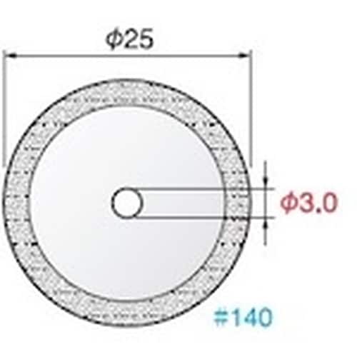 アルゴファイル ダイヤモンドディスク中心穴M3タイ