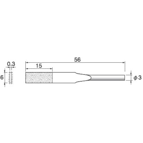 アルゴファイル 電着ダイヤモンドテーパーヤスリ0.