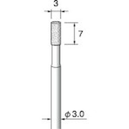 アルゴファイル 電着ダイヤモンドバー#140 Φ3