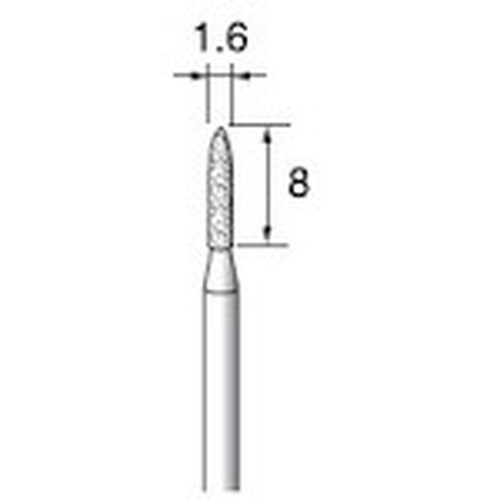 アルゴファイル 電着ダイヤモンドバー#140 Φ1