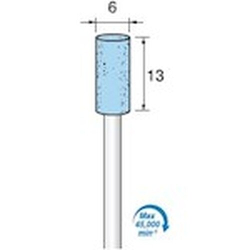 アルゴファイル 軸付ブルー砥石#100 Φ6X13