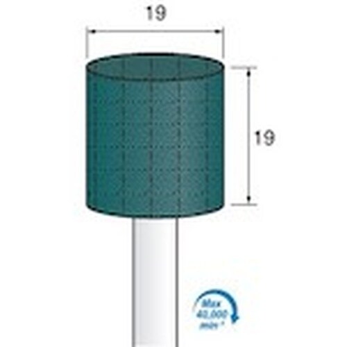アルゴファイル 軸付グリーン砥石#60 Φ19X1