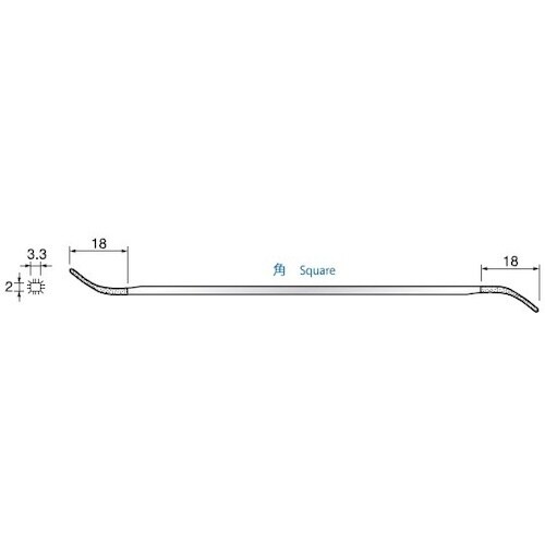 アルゴファイル ダイヤモンドヤスリ両コテ角#170