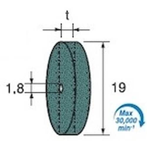 アルゴファイル グリーン砥石ホイール GC#120