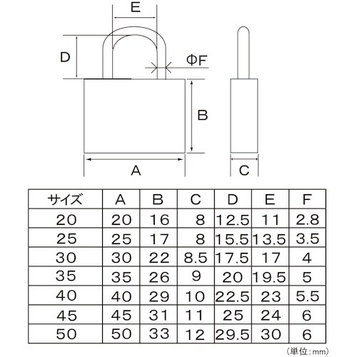 フジテック Pシリンダー錠1800×35